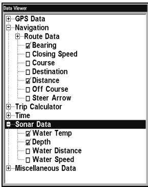 LOWRANCE LMS 337C DF - Pour afficher des informations à votre écran: - 3