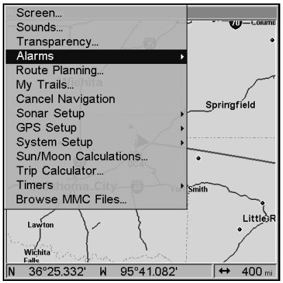 LOWRANCE LMS 337C DF - Alarmes - 1