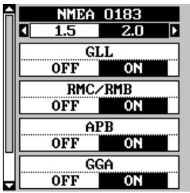 LOWRANCE LMS-160 - Version NMEA 0183 - 1