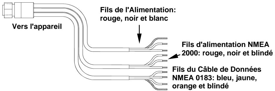 LOWRANCE LMS-332C - Branchements - 1