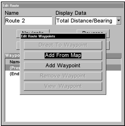 LOWRANCE LMS-332C - Itinéaires créés avec l'appareil - 4