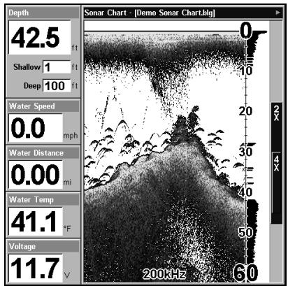 LOWRANCE LMS-332C - Ecran avec Données Numériques - 1