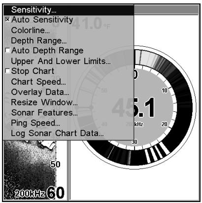 LOWRANCE LMS-332C - Appuyez sur MENU | ENT. - 1