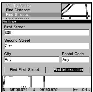 LOWRANCE LMS-332C - Rechercher une Intersection - 1