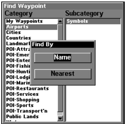 LOWRANCE LMS-332C - Rechercher des Lieux Cartographiens (Map Places) ou des Points d'Intérêts (POI) - 6