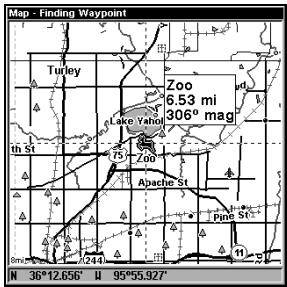LOWRANCE LMS-332C - Rechner des Waypoints - 8