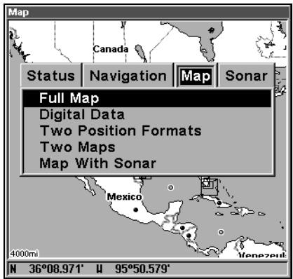 LOWRANCE LMS-332C - Modes d'Affichage - 1