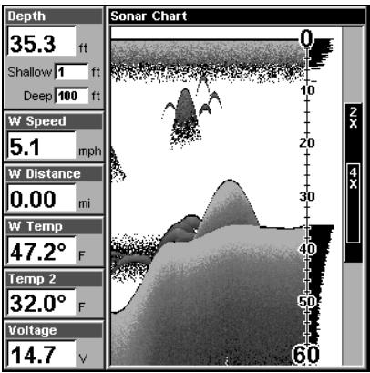 LOWRANCE LMS-332C - Ecran du Sondeur - 5