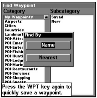 LOWRANCE LMS-332C - Rechner des Waypoints - 3