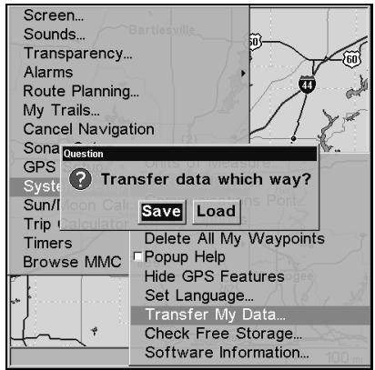 LOWRANCE LMS-332C - Fichiers de Données GPS: - 1