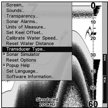 LOWRANCE X107C DF - Type de transducteur (X107CDF uniquement) - 1