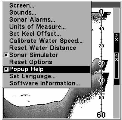 LOWRANCE X126DF - Info-bulles - 1
