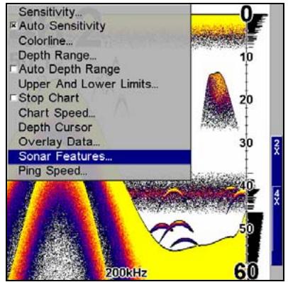 LOWRANCE X510C - Section 4: Options et Autres Fonctions du Sonar - 1