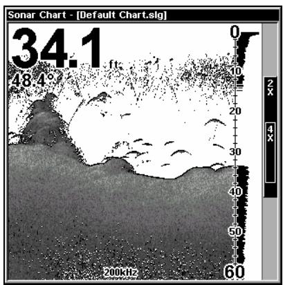 LOWRANCE X510C - Pour régler le niveau de Clarté en Surface: - 4