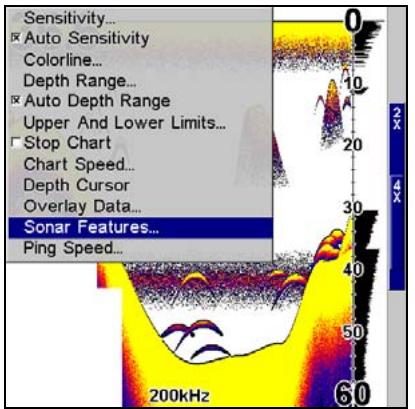 LOWRANCE X510C - Pour régler le niveau de Clarté en Surface: - 1