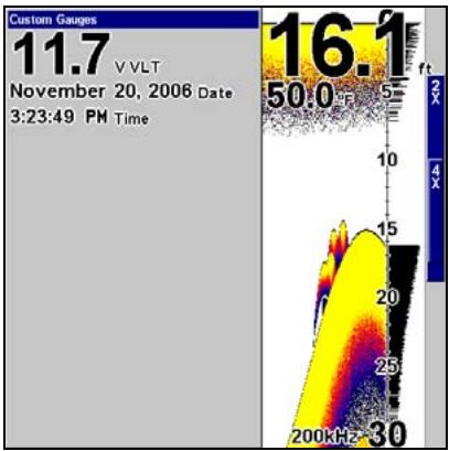 LOWRANCE X510C - Modes d'Affichage - 8