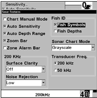 LOWRANCE X510C - Fish I.D.™ (Symboles & Profondeurs des Poissons) - 1