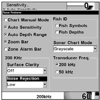 LOWRANCE X510C - Section 4: Options et Autres Fonctions du Sonar - 2