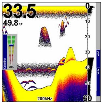 LOWRANCE X510C - Vitesse de Défilament - 2