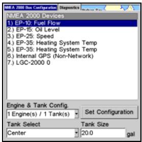 LOWRANCE X515C DF - Menu NMEA 2000 - 2
