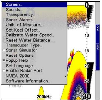 LOWRANCE X515C DF - Pour régler le contraste: - 1