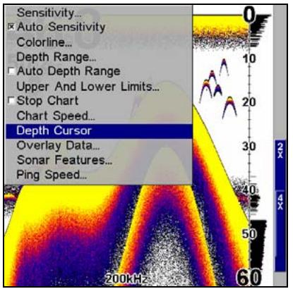LOWRANCE X515C DF - Curseur de profondeur - 1