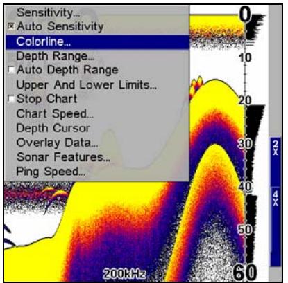 LOWRANCE X515C DF - Vitesse de défilament - 1