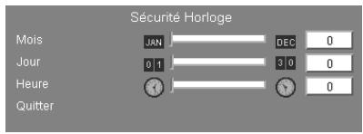 OPTOMA EP721 - Sécurité horloge - 1