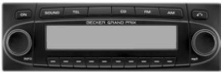 BECKER GRAND PRIX - Retirer la façade amovible - 1