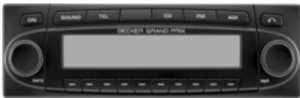 BECKER GRANDPRIX 7990 - Retirer la façade amovible - 1
