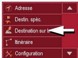 BECKER TRAFFIC ASSIST HIGHSPEED TRAFFIC ASSIST HIGHSPEED II - Menu de navigation : Destinatio   on sur la carte - 1