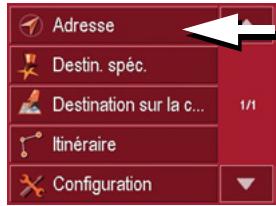 BECKER TRAFFIC ASSIST HIGHSPEED TRAFFIC ASSIST HIGHSPEED II - Menu de navigation: Adresse - 1