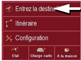 BECKER TRAFFIC ASSIST PRO - Menu de navigation: Entrez la destination - 1