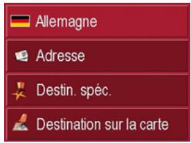 BECKER TRAFFIC ASSIST PRO 7916 - Menu de navigation: Entrez la destination - 2