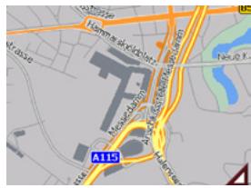 BECKER TRAFFIC ASSIST PRO 7916 - Affichage de la carte sans guidage vers la destination - 1