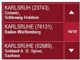 BECKER TRAFFIC ASSIST PRO 7916 - Navigation dans les listes - 2