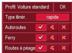 BECKER TRAFFIC ASSIST PRO 7916 - La touche Options de route - 1