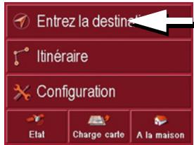 BECKER TRAFFIC ASSIST PRO 7916 - Menu de navigation: Entrez la destination - 1