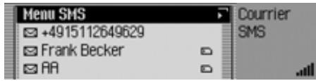 BECKER 7948 - Appeler le menu principal SMS - 1