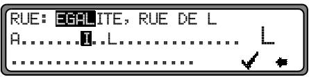 BECKER 7910 DTMHS - Saisie de la rue de destination - 3