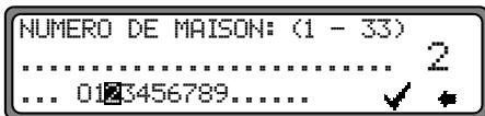BECKER 7910 DTMHS - Saisie du numéro de la maison dans la rue de destination - 1