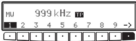 BECKER MONZA MP3 - Sélection/Mémorisation des stations PO, GO et OC - 1