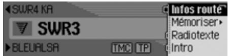 BECKER TP 7945 CASCADE 7944 - Actions dans les menus - 1