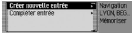 BECKER TP 7945 CASCADE 7944 - Mémoriser une entrée dans le carnet d'adresses - 1