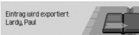 BECKER TP 7945 CASCADE 7944 - Exporter une entrée du carnet d'adresses* - 3