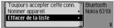 BECKER TP 7945 CASCADE 7944 - Effacer un apparéil de la liste* - 1
