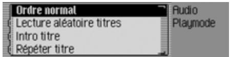 BECKER TRAFFIC PRO 7949 - Accès au menu Mode de lecture - 2