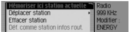 BECKER TRAFFIC PRO 7949 - Mémoire de stations déjà régée - 1