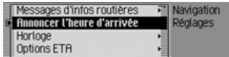 BECKER TRAFFIC PRO 7949 - Announcer l'heure d'arrivée - 1
