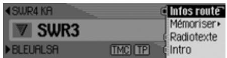 BECKER TRAFFIC PRO 7949 - Actions dans les menus - 1